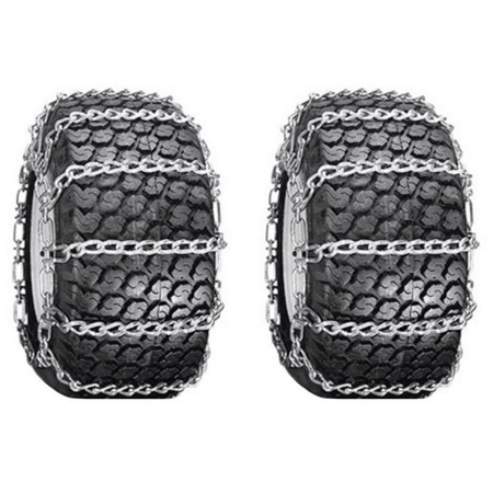 Aftermarket 18 x 9.5 x 8 Link Tire Chains (Pair of 2) B1TC3305G